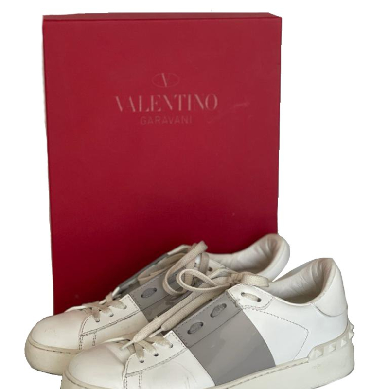 Tênis Valentino Rockustud Open Branco
