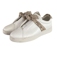 Tênis Alexandre Birman Branco/ Pele de cobra 38