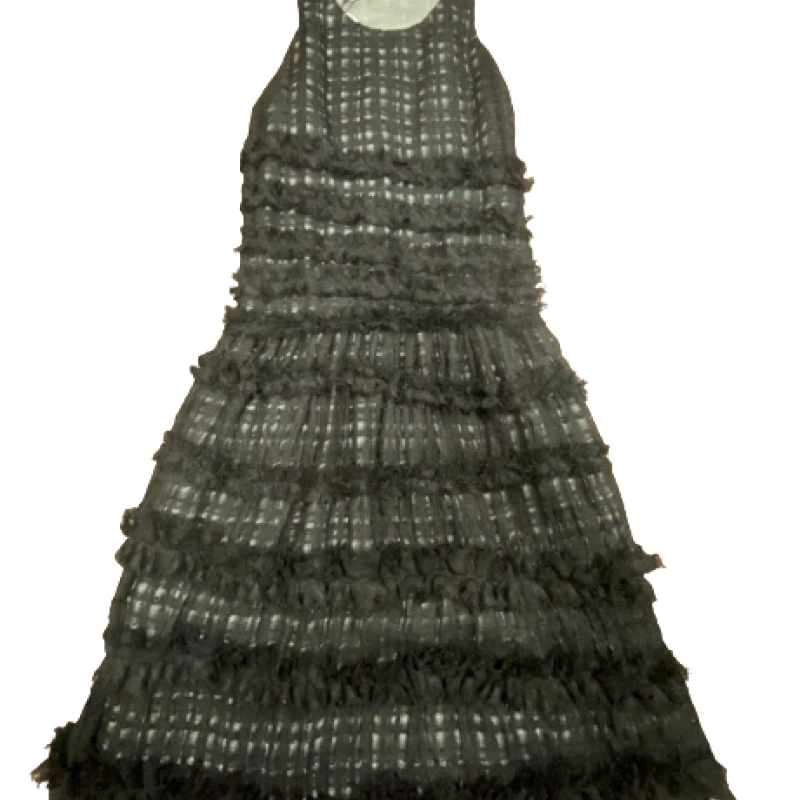Vestido Aqua Preto-PP Vestido Aqua Preto-PP