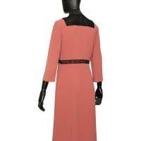 Vestido Bottega Veneta Longo Nude Renda Preto - 40