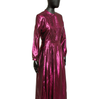 Vestido Burberry Roxo Metalizado 