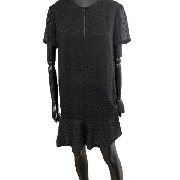 Vestido Burberry Seda Preto-40