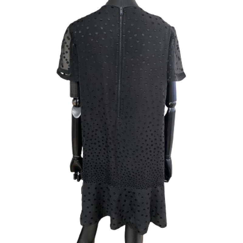Vestido Burberry Seda Preto-40 Vestido Burberry Seda Preto-40