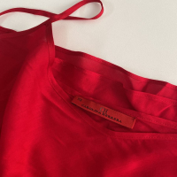 Vestido Carolina Herrera Seda Vermelho Poá - PP