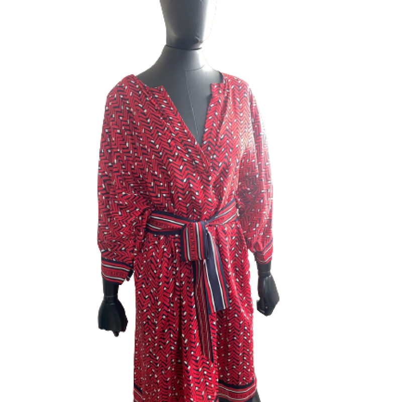 Vestido Carolina Herrera Vermelho-G Vestido Carolina Herrera Vermelho-G