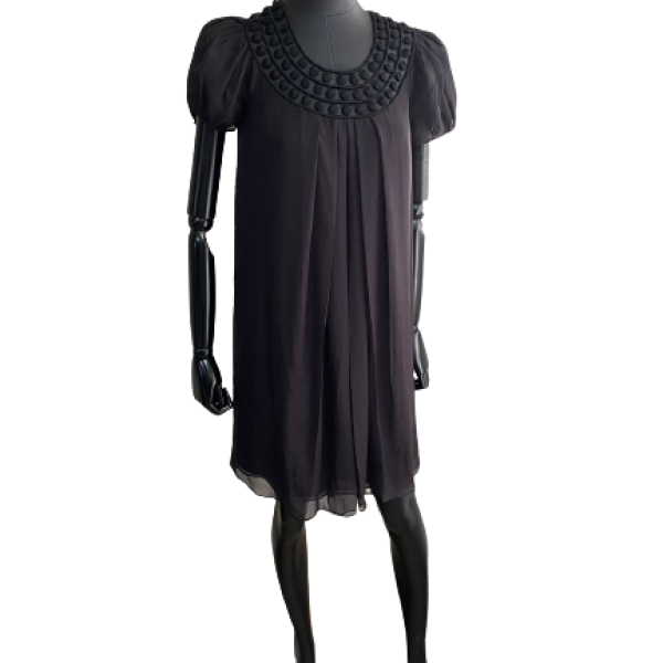 Vestido Catherine Malandrino Seda Preta-36