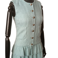 Vestido Chanel Azul Claro 36