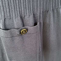 Vestido Chanel Malha Azul Marinho - 40