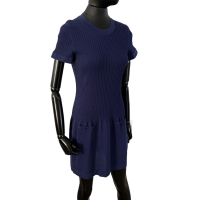 Vestido Chanel Malha Azul Marinho - 40