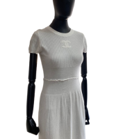 Vestido Chanel Malha Branca-34