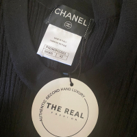 Vestido Chanel Malha Preto - 40 