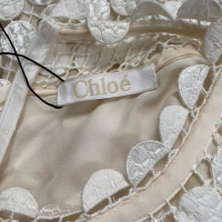 Vestido Chloé Embellished Off-White - 36