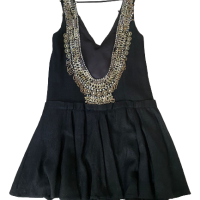 Vestido Cris Barros Emebllished Preto-38