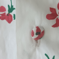 Vestido D. Porthault Branco Florido Infantil 6A