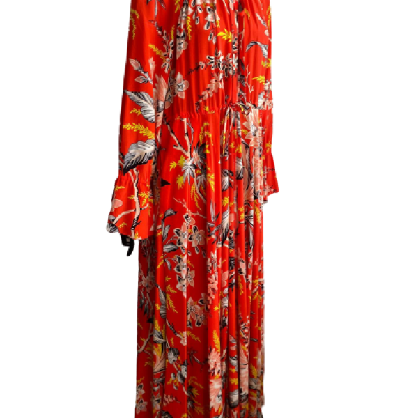 Vestido Diane Von Furstenberg Seda Estampado Vermelho-G