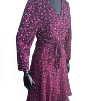 Vestido Diane Von Furstenberg Seda Roxo Estampa Flore-44