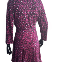 Vestido Diane Von Furstenberg Seda Roxo Estampa Flore-44