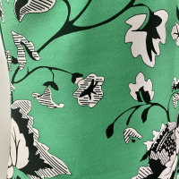 Vestido Diane Von Furstenberg Tecido Verde Estampado Flores