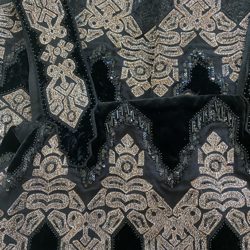 Vestido Diane Von Furstenberg Veludo Embellished Paetê