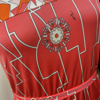 Vestido Emilio Pucci Estampado Rosa - 91RG02 - 40