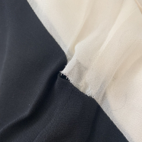 Vestido Emílio Pucci Manga Longa Off-White Com Preto