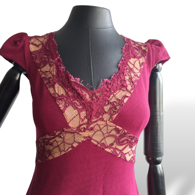 Vestido Emilio Pucci Rosa Renda