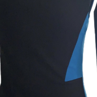 Vestido Emilio Pucci Tecido Azul C/ Preto