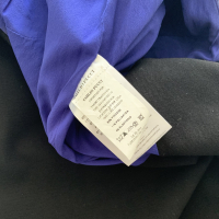 Vestido Emílio Pucci Tecido Estampado Azul Preta e Off-White