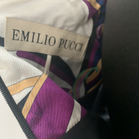 Vestido Emílio Pucci Tecido Preta Manga Babado