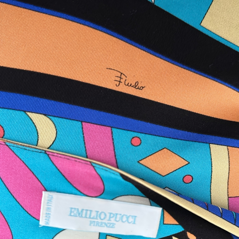 Vestido Emílio Pucci Seda Estampado-82RI75-40