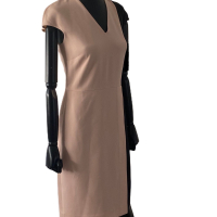 Vestido Fendi Nude c/ Preto