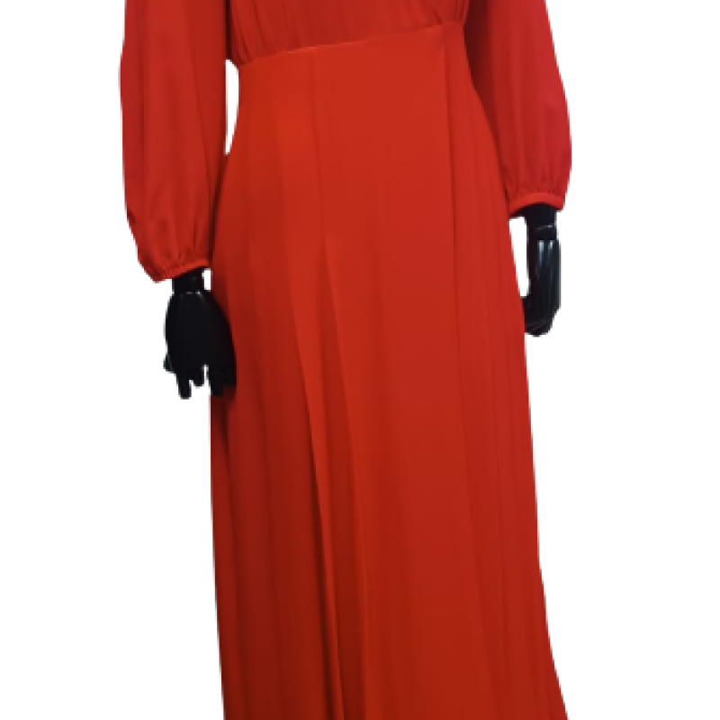 Vestido Fendi Seda Vermelho 40 Vestido Fendi Seda Vermelho 40