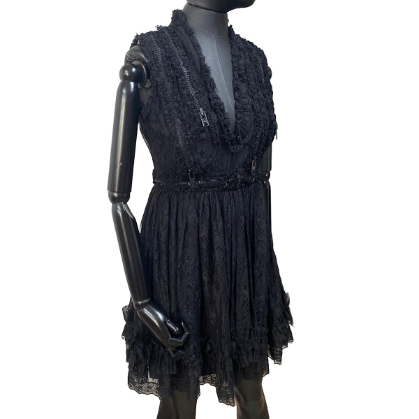 Vestido Givenchy Renda Zíper Preto - 38