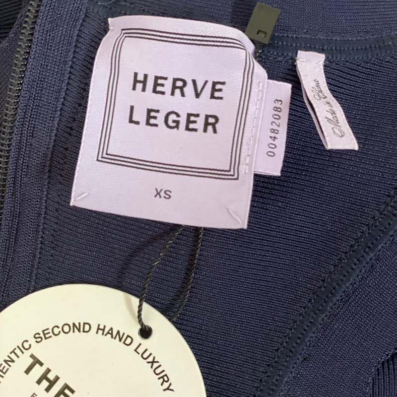 Vestido Herve Leger Azul Marinho - PP