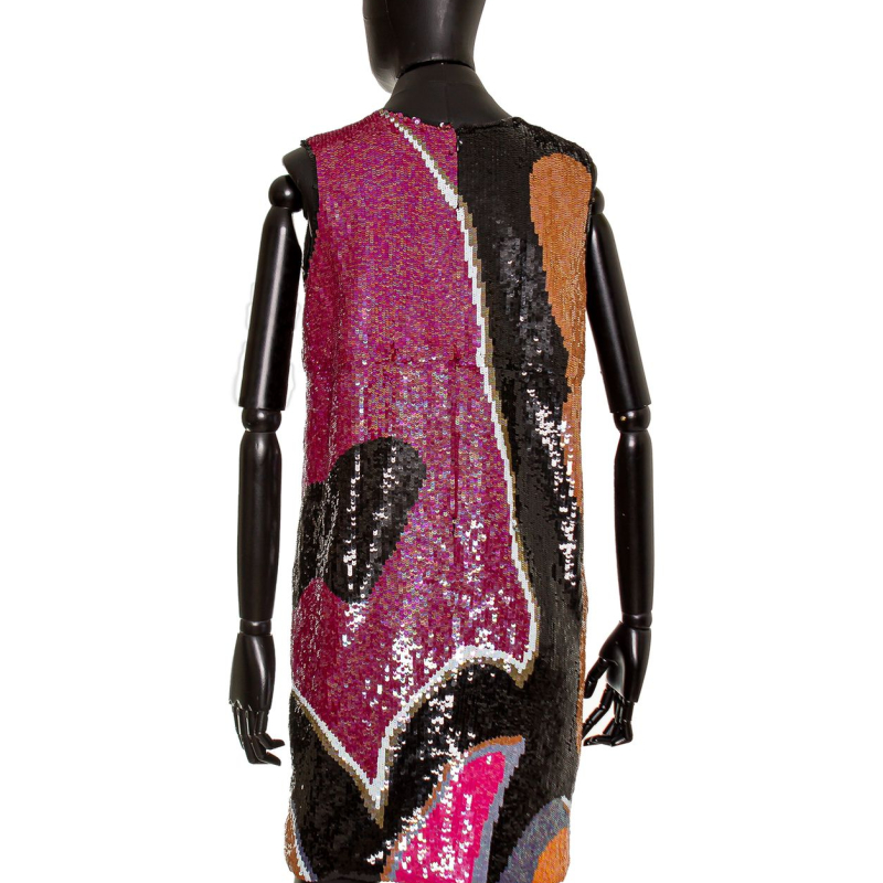 Vestido Issa London paetê tubo estampado - 40