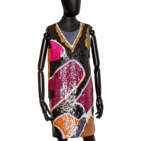 Vestido Issa London paetê tubo estampado - 40