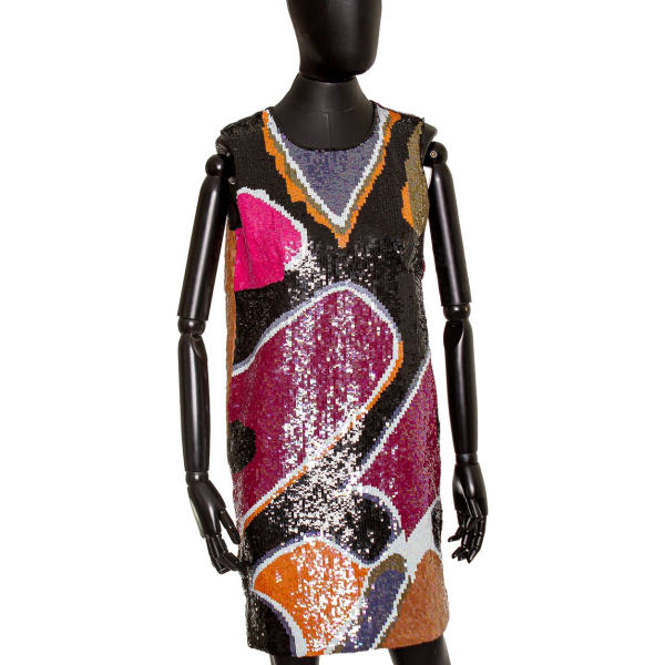 Vestido Issa London paetê tubo estampado - 40