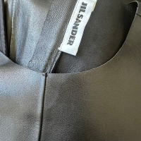Vestido Jil Sander Couro Preto-38