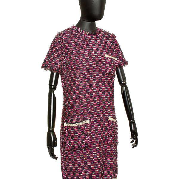 Vestido Lanvin Tweed Colorido