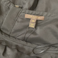 Vestido Louis Vuitton Babado Seda Preto - 38