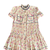 Vestido Louis Vuitton Seda Florido-38