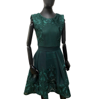 Vestido Maje Embellished Verde - 34
