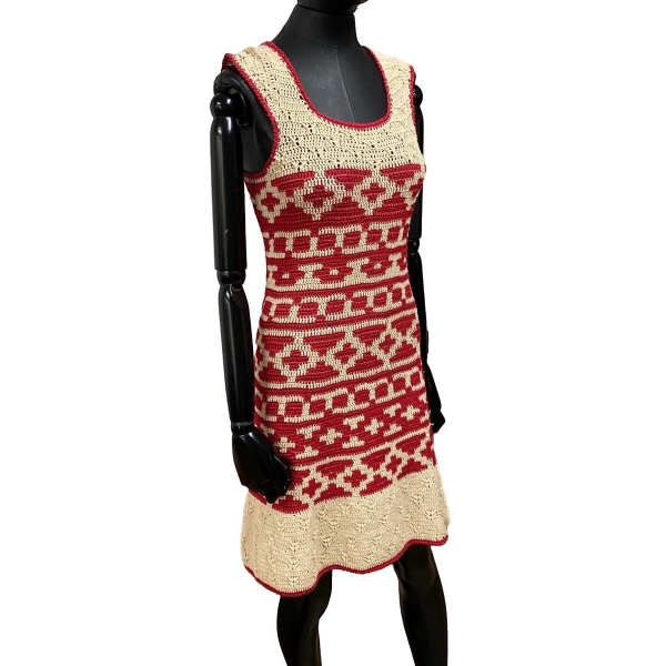 Vestido Maristela Almeida Tricô