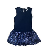 Vestido Miss Grant Azul Paetê Infantil