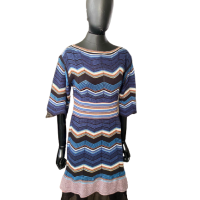 Vestido Missoni Azul Estampado-36