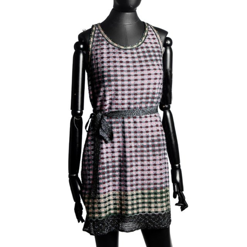 Vestido Missoni Lurex Colorido Vestido Missoni Lurex Colorido
