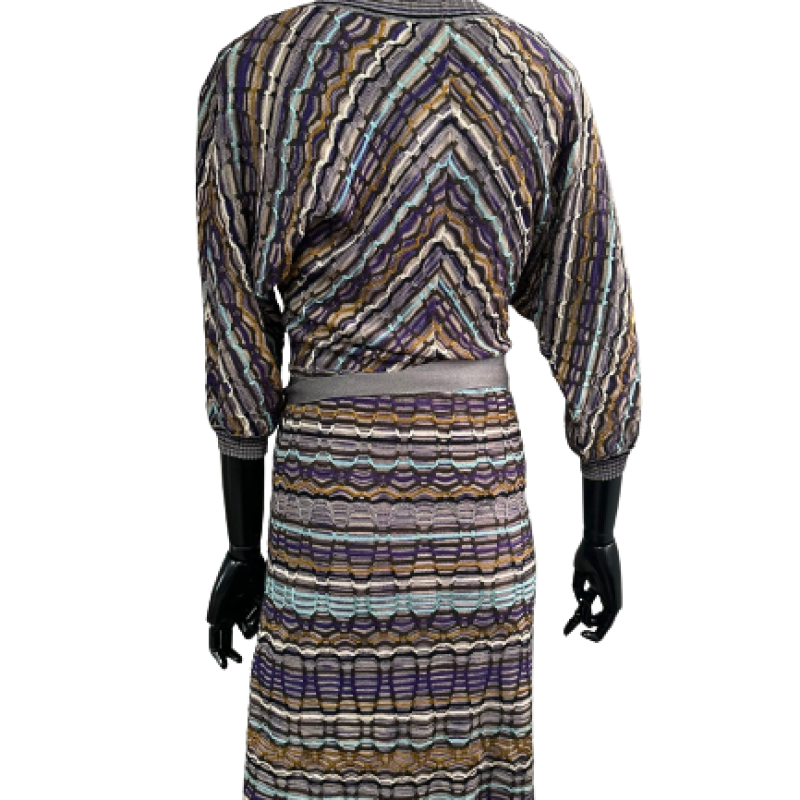 Vestido Missoni Lurex Colorido-36 Vestido Missoni Lurex Colorido-36