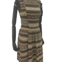 Vestido Missoni Lurex Listrada Dourada 40