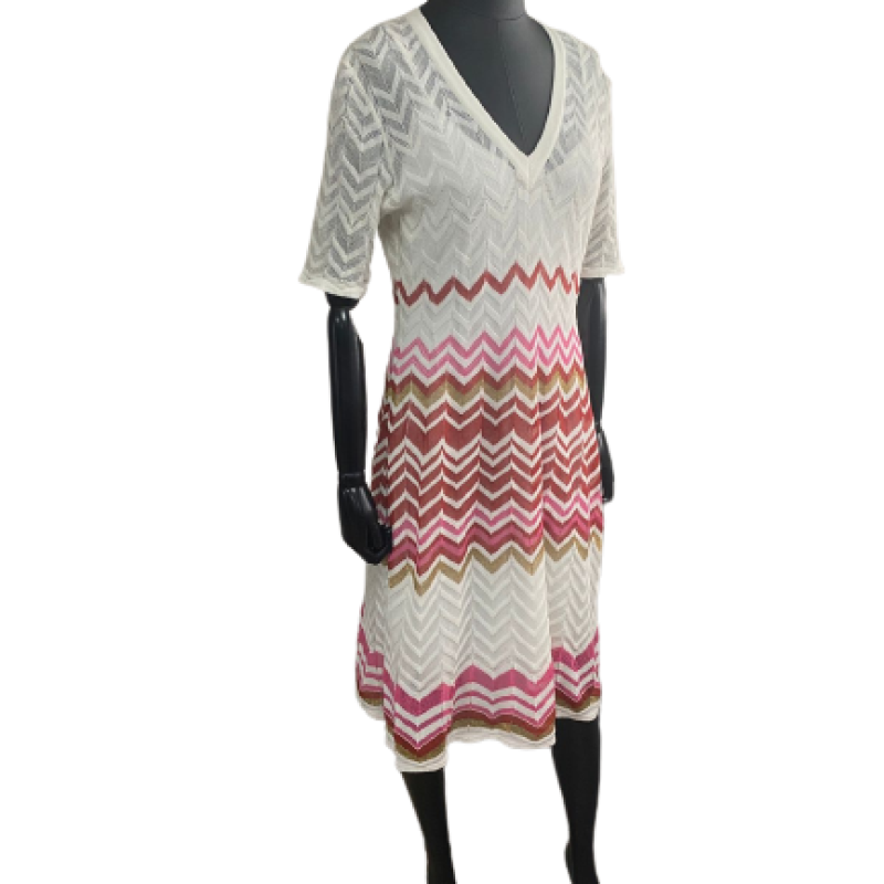 Vestido Missoni Lurex Multicolor Off-44 Vestido Missoni Lurex Multicolor Off-44