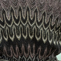 Vestido Missoni com continho de couro - M